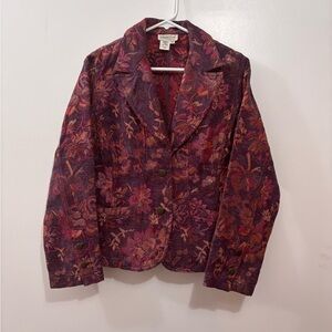 Coldwater Creek Floral Blazer Jacket